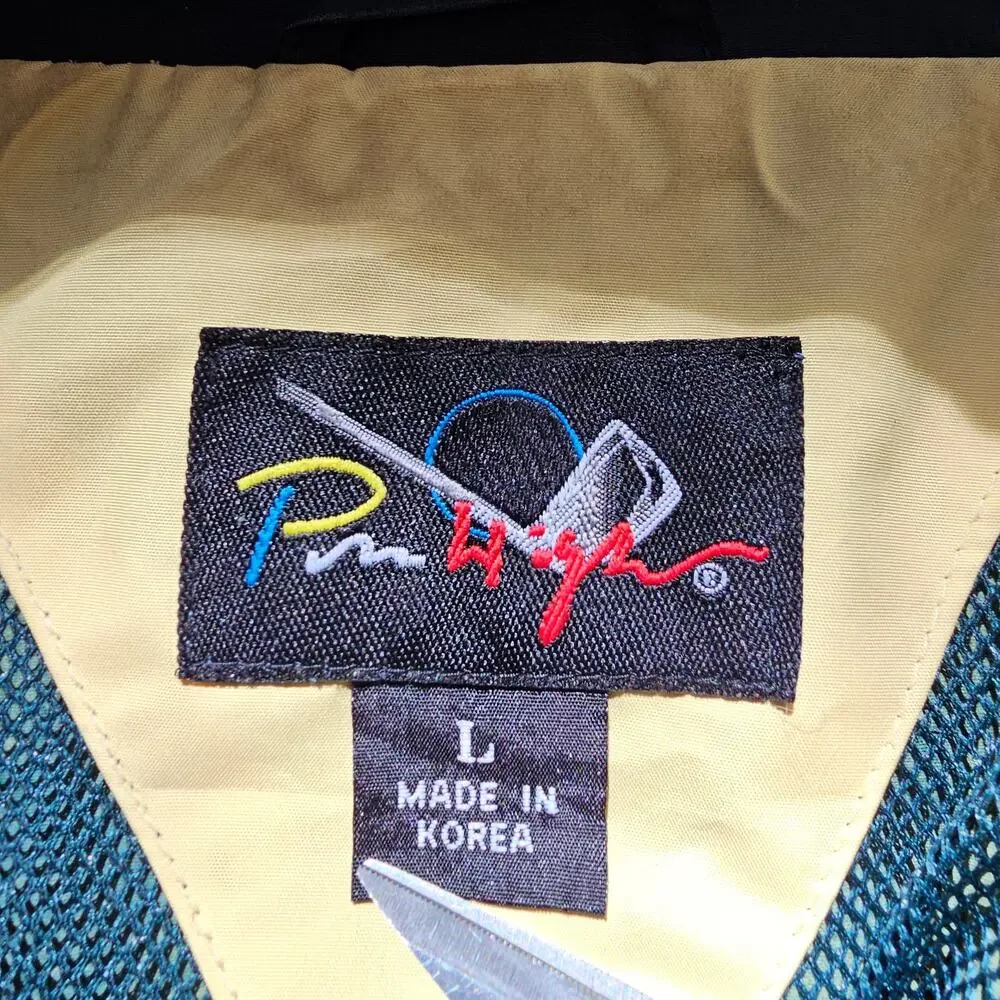 Vintage Pin High Old‎ Money Men's L Golf Windbreaker 90s Mint
